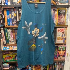 XL VINTAGE BOOTLEG DISNEY TANK MICKY GOOFY